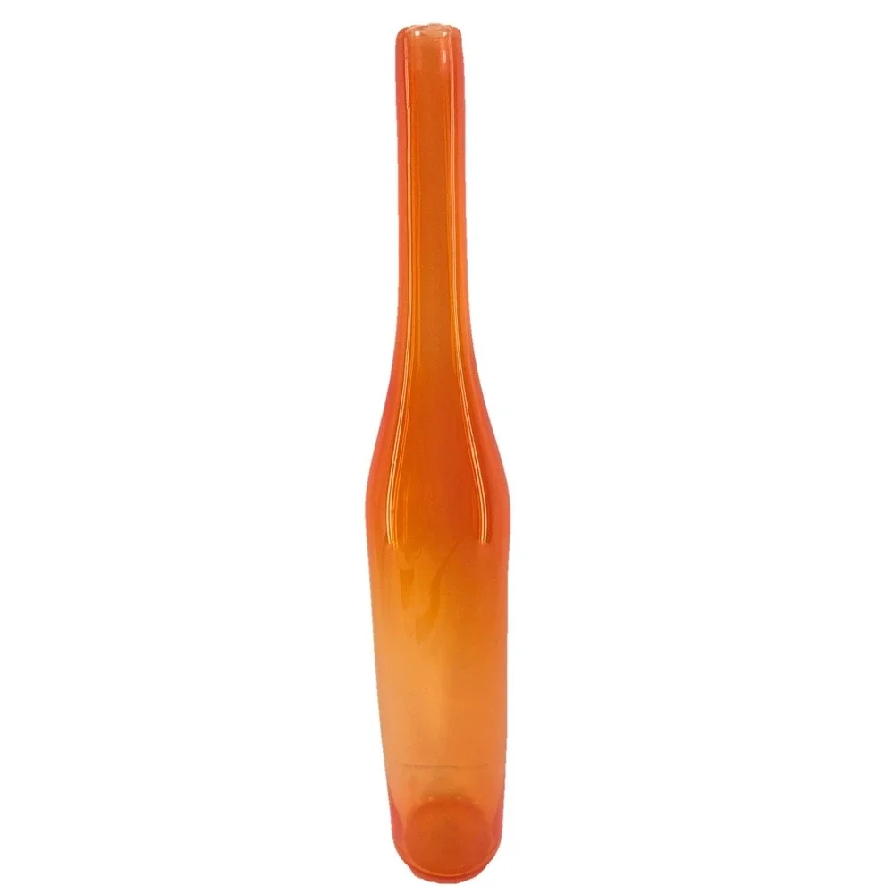 De Vera 1994 Tangerine Studio Art‎ Glass Vase Hand Blown Signed 17